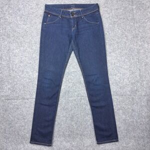 Hudson Jeans Womens 28x32 Blue Skinny Triangle Flap Pocket Stretch Denim Y2K USA